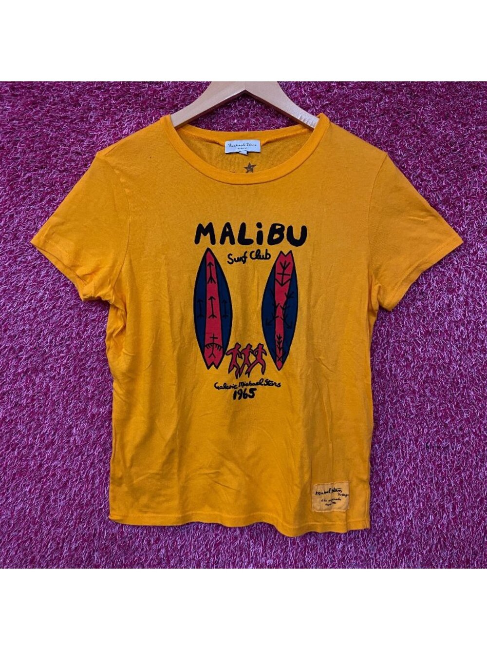 Galerie Michael Stars "Malibu Surf Club" Vintage Style T-Shirt Medium